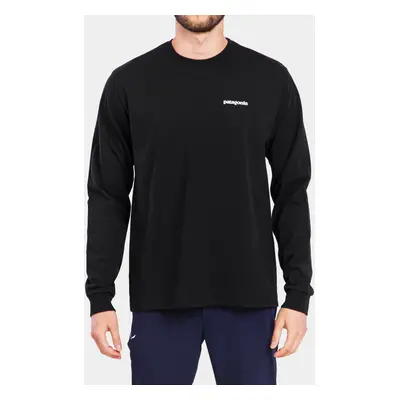 Mikina bez kapuce Patagonia L/S P-6 Logo Responsibili-Tee - black