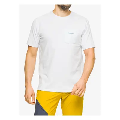 Tričko s potiskem Patagonia Boardshort Logo Pocket Responsibili-Tee - white