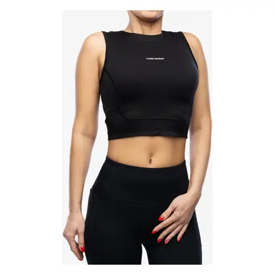 Dámský top Icebreaker ZoneKnit Cropped Bra-Tank - black