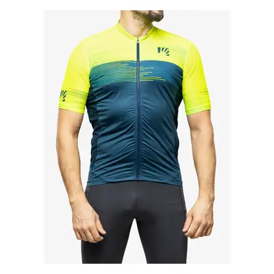 Triko na kolo Karpos Green Fire Jersey - refl.pond/yellow/enamel blue