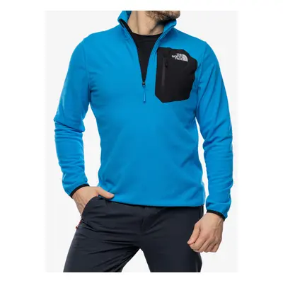 Fleece mikina The North Face Experit 1/4 Zip Grid Fleece - skyline blue/tnf black