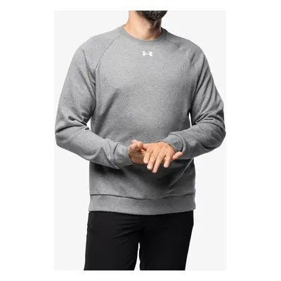 Mikina bez kapuce Under Armour Rival Fleece Crew - castlerock light heather/white