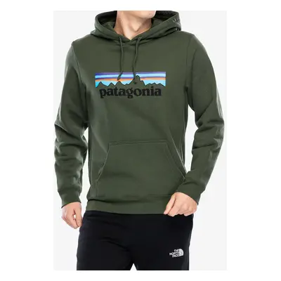 Mikina s kapucí Patagonia P-6 Logo Uprisal Hoody - torrey pine green