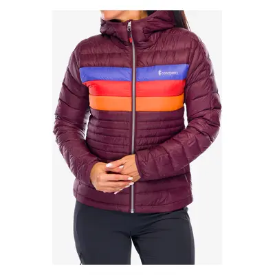 Dámská péřová bunda Cotopaxi Fuego Down Hooded Jacket - wine stripes