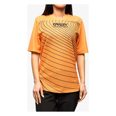 Dámské cyklistické triko Oakley Factory Pilot RC S/S Jersey - soft orange