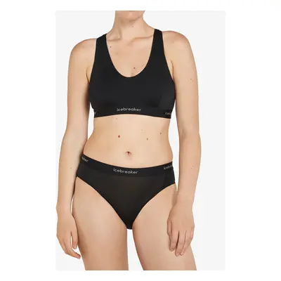 Sportovní podprsenka Icebreaker Merino Cool-Lite Sprite Racerback Bra - black