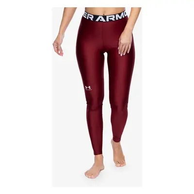 Dámské tréninkové legíny Under Armour HeatGear Authentics Leggings - cardinal/white