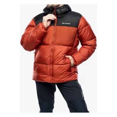 Zateplená bunda Columbia Puffect Hooded Jacket - warp red/shark