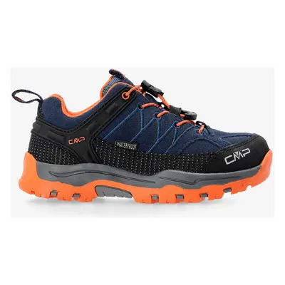 Dětské boty CMP Kids Rigel Low Trekking Shoes WP - b.blue/arancio