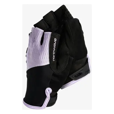 Cyklistické rukavice dámské Northwave Fast Short Finger Glove - black/lilac