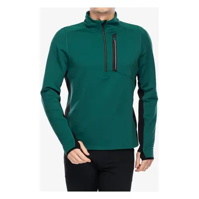 Mikina bez kapuce Smartwool Active Fleece 1/2 Zip - evergreen