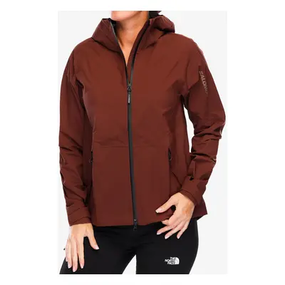 Dámská nepromokavá bunda s membránou Salomon Outerpath Jacket - rum raisin