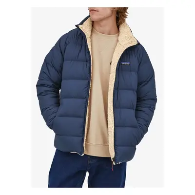 Péřová bunda Patagonia Reversible Silent Down Jacket - new navy