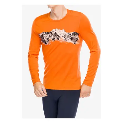 Funkční mikina Icebreaker Merino Oasis LS Crewe Remarkables - blaze