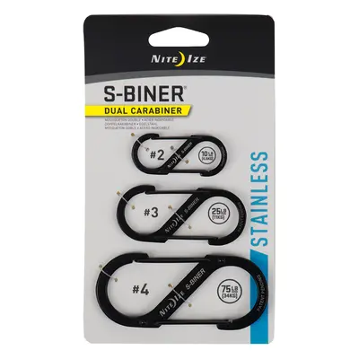 Sada karabin Nite Ize S-Biner 3-Pack - black