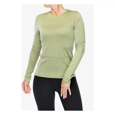 Mikina na běhání dámská Icebreaker Merino ZoneKnit Energy Wind LS Tee - lichen