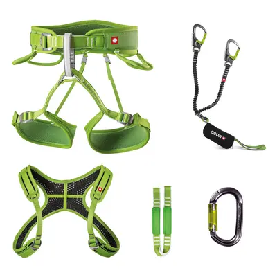 Sada na via ferraty Ocun Via Ferrata Twist + Chest Set - green