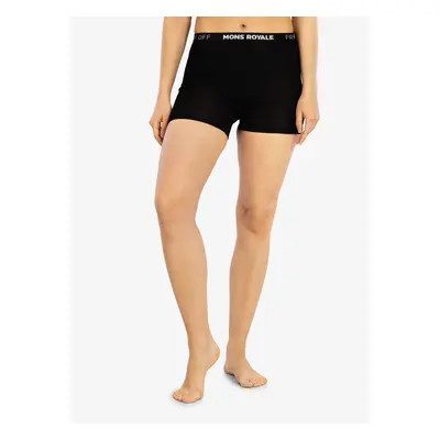 Dámské termoaktivní boxerky Mons Royale Hannah Hot Pant - black