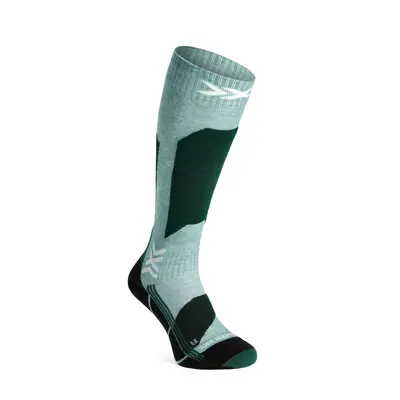 Dámské lyžařské ponožky X-Socks Ski Discover OTC - sage green/english lawn