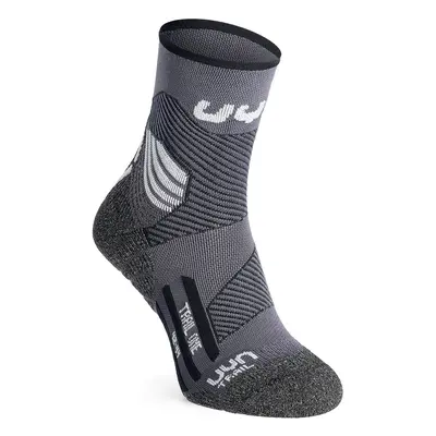 Běžecké ponožky UYN Run Trail One Socks - grey/wht