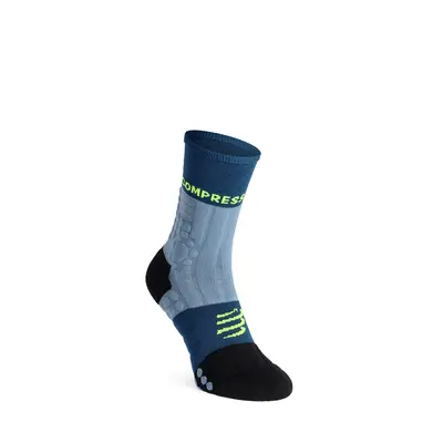 Ponožky na běhání Compressport Pro Racing Socks Winter Trail - denim/poseidon