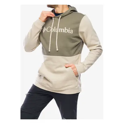 Pánská mikina Columbia Trek Colorblock Hoodie - ancient fossil/stone green