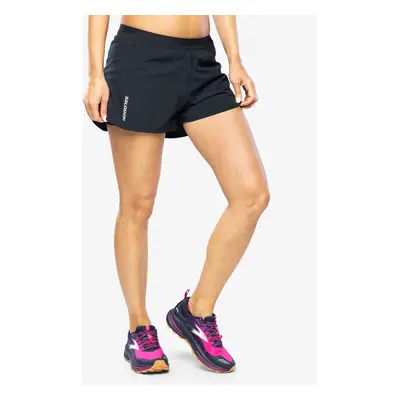 Běžecké kraťasy dámské Salomon Cross 2in1 Short - deep black