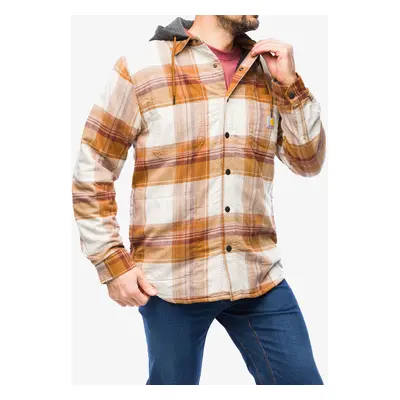 Turistická košile Carhartt Flannel Sherpa-Lined Hooded Shirt Jac - carhartt brown