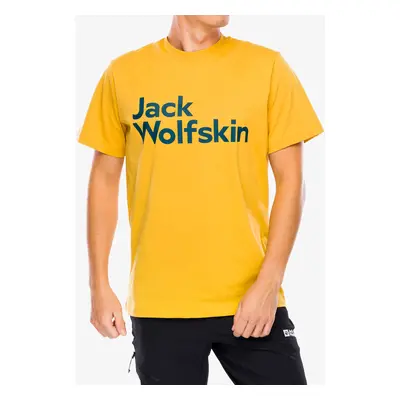 Tričko s potiskem Jack Wolfskin Brand T - mustard