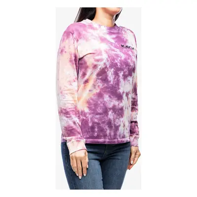 Dámské tričko s dlouhým rukávem Kavu Forever Kavu LS - pink blaze tie dye