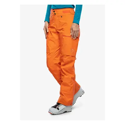 Skialpové kalhoty dámské Norrona Lyngen Gore-Tex Pro Pants - orange alert