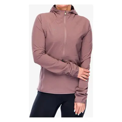 Běžecká bunda dámská Hoka SkyGlow Half-Zip - smokey quartz