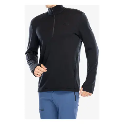 Mikina bez kapuce Icebreaker Original LS Half Zip - black