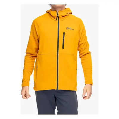 Mikina s kapucí Jack Wolfskin Kolbenberg Hooded FZ - safflower