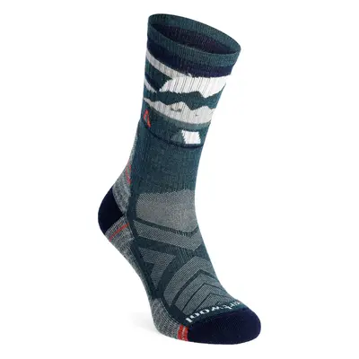 Merino ponožky dámské Smartwool Hike Light Cushion New Pattern Crew Socks - twilight blue