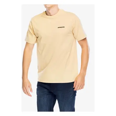 Bavlněné tričko Patagonia P-6 Logo Responsibili-Tee - beeswax tan