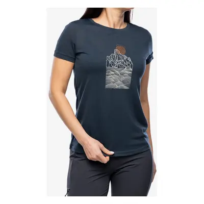 Merino triko dámské Super.natural Preikestolen Cliffs Tee - blueberry/feather grey/copper