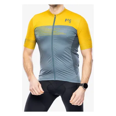 Triko na kolo Karpos Green Fire Jersey - north atlantic/lemon curry/drk