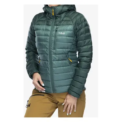 Dámská péřová bunda Rab Microlight Alpine Jacket - green slate/eucalyptus