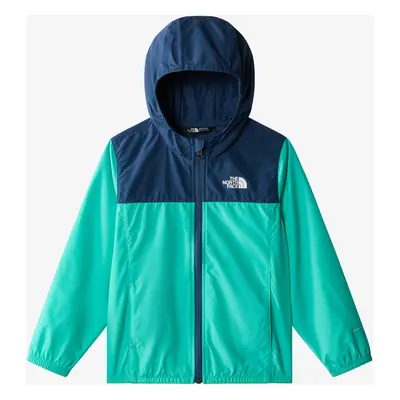 Dětská bunda The North Face Never Stop Hooded Windwall Jacket - geyser aqua