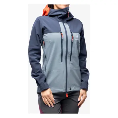 Softshellová bunda dámská Haglofs Roc Sight Softshell Jacket - steel blue/tarn blue