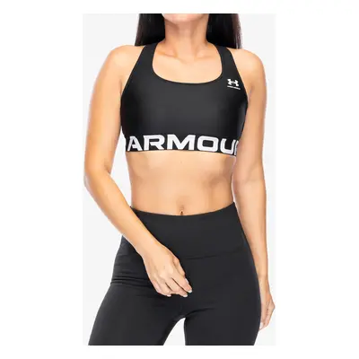 Sportovní podprsenka Under Armour HeatGear Authentics Mid Branded Bra - black/white