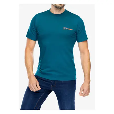 Tričko s potiskem Berghaus Mtn Silhouette SS Tee - deep ocean