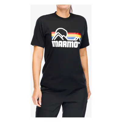 Bavlněné tričko dámské Marmot Coastal Tee SS - black/multi