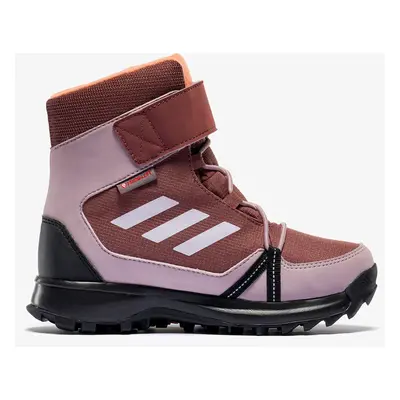 Dětské boty adidas TERREX Snow Velcro RAIN.RDY Winter - quiet crims/silv dawn/amb tint