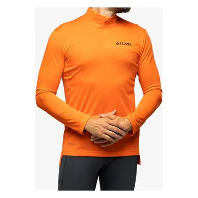 Mikina bez kapuce adidas TERREX Multi Half-Zip LS Tee - semi impact orange