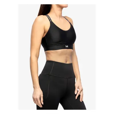 Sportovní podprsenka Under Armour Infinity Mid Covered Sports Bra - black/white