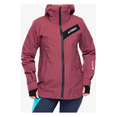 Dámská lyžařská bunda adidas TERREX Techrock 3L GORE-TEX C-Knit Jacket - quiet crimson