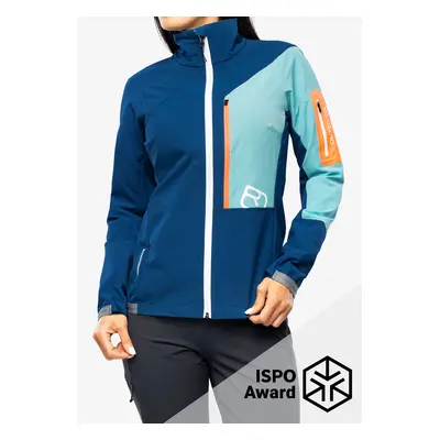 Dámská skialpová bunda Ortovox Berrino Jacket - petrol blue