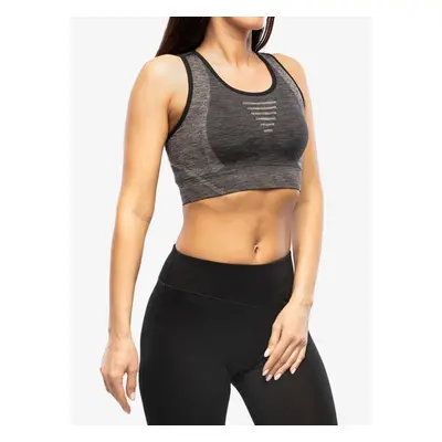 Sportovní podprsenka Smartwool Intraknit Racerback Bra - black heather